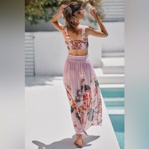 Anthropology The Piper Bandeau Cutout Maxi dress